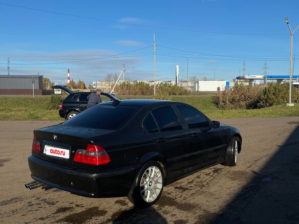 2002 BMW 3 серии 318i IV (E46) Рестайлинг, чёрный, 500000 рублей - вид 2