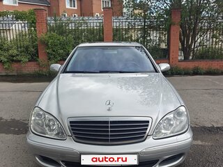 2004 Mercedes-Benz S-Класс 350 Long IV (W220) Рестайлинг, серебристый, 1650000 рублей, вид 1