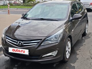 2015 Hyundai Solaris I Рестайлинг, коричневый, 970000 рублей, вид 1