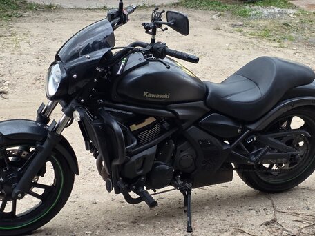 2016 Kawasaki EN650 Vulcan S, чёрный, 625000 рублей, вид 4