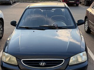 2009 Hyundai Accent ТагАЗ II, чёрный, 500000 рублей, вид 2