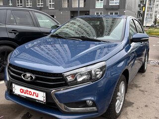 2018 Lada (ВАЗ) Vesta I, синий, 1100000 рублей, вид 1