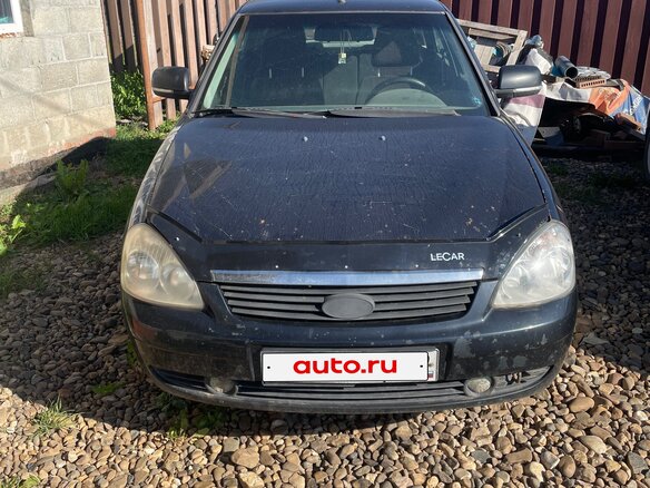 2008 Lada (ВАЗ) Priora I, чёрный, 140000 рублей