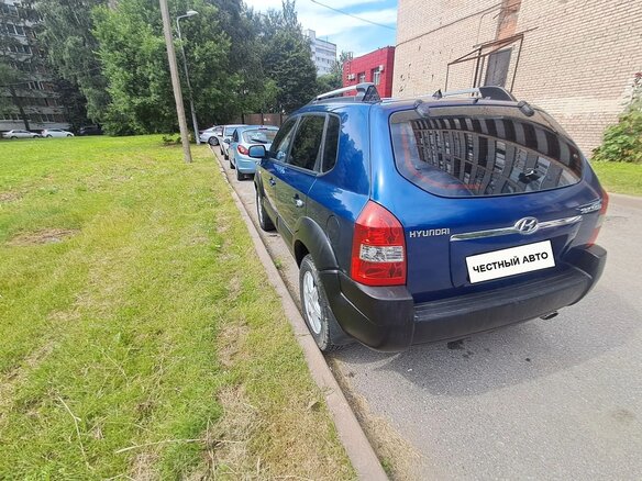 2005 Hyundai Tucson I, синий, 495000 рублей - вид 6