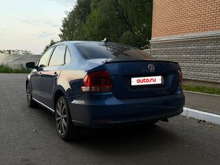 2019 Volkswagen Polo V Рестайлинг, синий, 1000000 рублей, вид 4