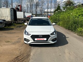 2019 Hyundai Solaris II, белый, 593000 рублей, вид 1