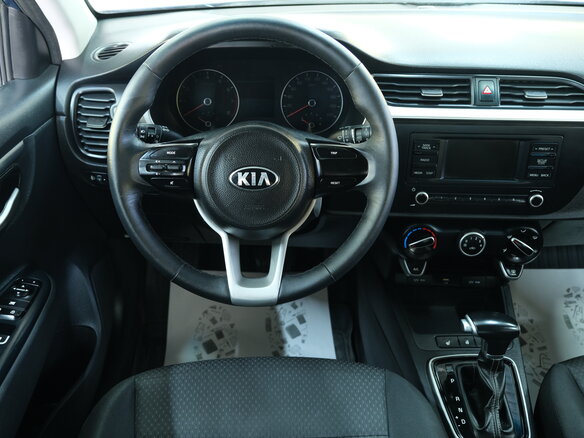 2021 Kia Rio X IV Рестайлинг, синий, 1449000 рублей - вид 10