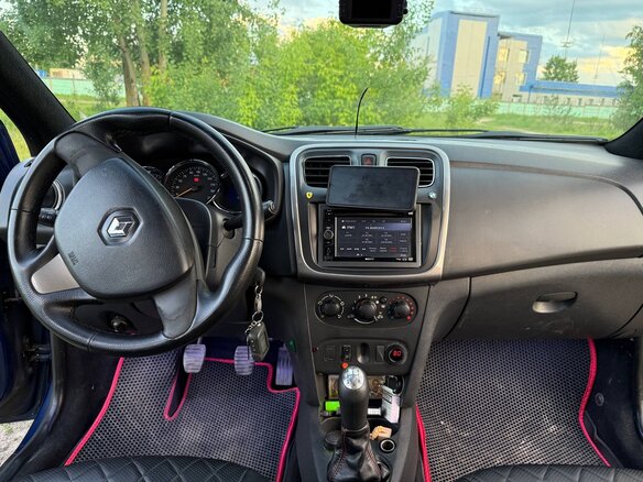 2014 Renault Logan II, синий - вид 13