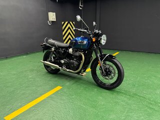 2023 Triumph Bonneville T100, синий, 1075000 рублей, вид 3
