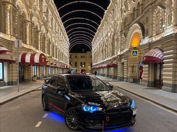 2008 Mitsubishi Lancer X, чёрный, 950000 рублей