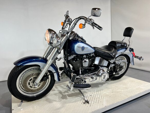 1999 Harley-Davidson Fat Boy, синий, 780000 рублей - вид 6