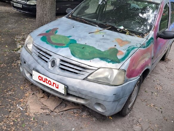 2007 Renault Logan I, серый, 110000 рублей - вид 2