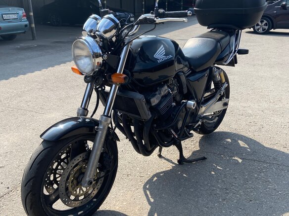 1998 Honda CB 400 Super Four, чёрный, 265000 рублей - вид 1