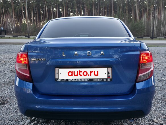 2020 Lada (ВАЗ) Granta I Рестайлинг, синий, 730000 рублей - вид 7