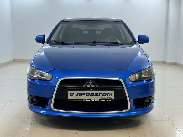 2011 Mitsubishi Lancer X Рестайлинг, синий, 520000 рублей - вид 1