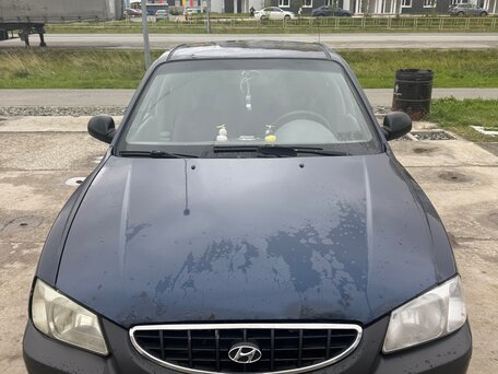 2008 Hyundai Accent ТагАЗ II, синий, 180000 рублей, вид 1