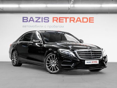 2014 Mercedes-Benz S-Класс 500 Long VI (W222, C217), чёрный, 2799000 рублей, вид 3