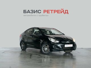 2014 Hyundai Solaris I Рестайлинг, чёрный, 1079000 рублей, вид 3