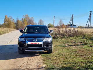 2008 Volkswagen Touareg I Рестайлинг, чёрный, 1750000 рублей, вид 4