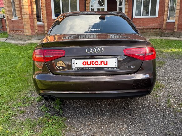 2014 Audi A4 IV (B8) Рестайлинг, коричневый, 1200000 рублей - вид 2