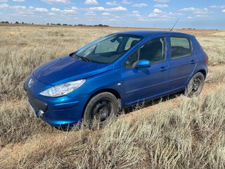 2007 Peugeot 307 I Рестайлинг, синий, 330000 рублей, вид 1