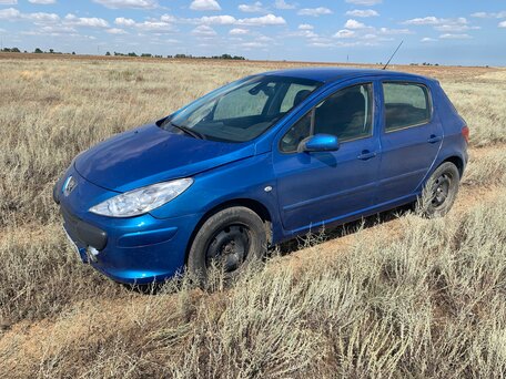 2007 Peugeot 307 I Рестайлинг, синий, 330000 рублей, вид 1