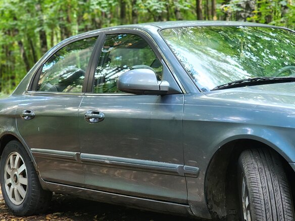 2002 Kia Optima I, голубой, 330000 рублей - вид 6