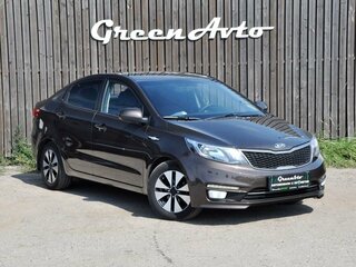 2015 Kia Rio III Рестайлинг, коричневый, 890000 рублей, вид 3