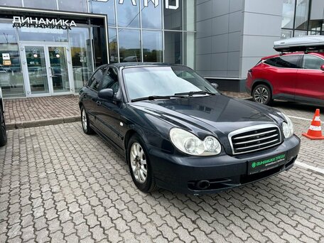 2007 Hyundai Sonata ТагАЗ IV (EF) Рестайлинг, чёрный, 299000 рублей, вид 3