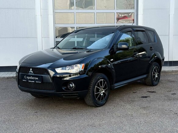 2011 Mitsubishi Outlander II Рестайлинг, чёрный
