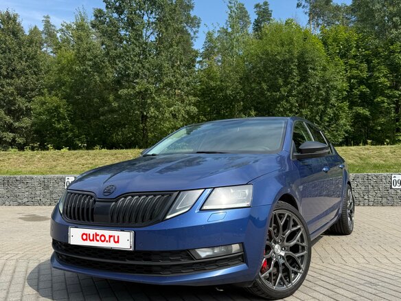 2019 Skoda Octavia III (A7) Рестайлинг, синий, 1800000 рублей