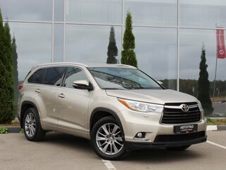 2014 Toyota Highlander III (XU50), золотистый, 3280000 рублей, вид 3