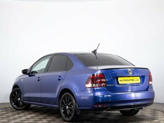2018 Volkswagen Polo V Рестайлинг, синий, 909000 рублей, вид 4