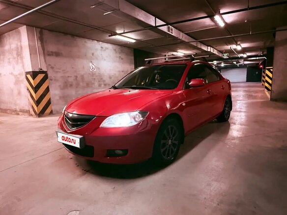 2008 Mazda 3 I (BK) Рестайлинг, красный, 530000 рублей
