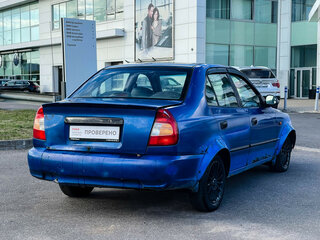 2002 Hyundai Accent ТагАЗ II, синий, 129000 рублей, вид 5