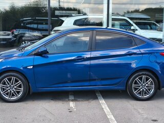 2016 Hyundai Solaris I Рестайлинг, синий, 1125000 рублей, вид 5