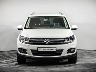 2014 Volkswagen Tiguan I Рестайлинг, белый, 1559777 рублей, вид 2