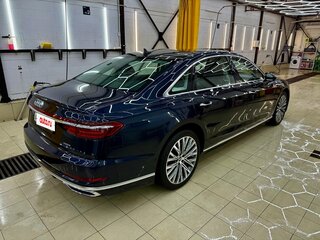 2019 Audi A8 Long 55 TFSI IV (D5), синий, 3980000 рублей, вид 3