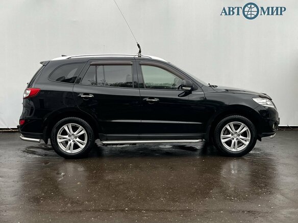 2011 Hyundai Santa Fe II Рестайлинг, чёрный, 1190000 рублей - вид 3
