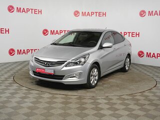 2016 Hyundai Solaris I Рестайлинг, серебристый, 899000 рублей, вид 1