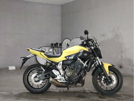 2015 Yamaha MT-07 (FZ-07), жёлтый, 699000 рублей, вид 2