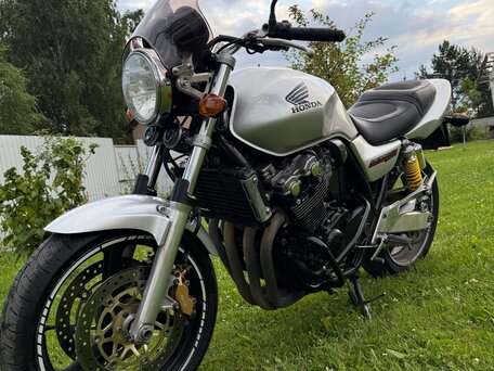 2002 Honda CB 400F, серебристый, 350000 рублей, вид 2