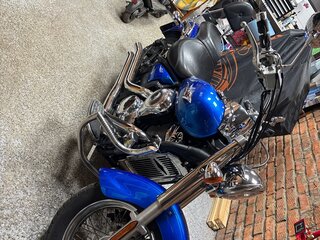 2009 Kawasaki VN900 Vulcan, синий, 750000 рублей, вид 3