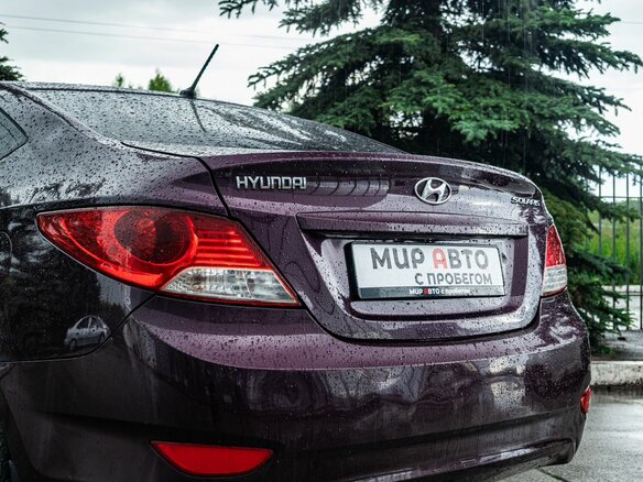 2011 Hyundai Solaris I, фиолетовый, 485000 рублей - вид 8