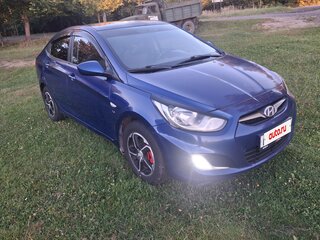 2013 Hyundai Solaris I, синий, 500000 рублей, вид 4