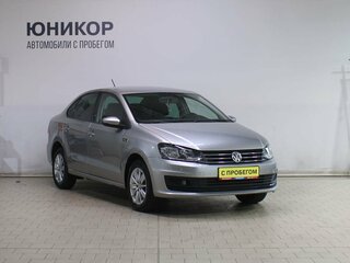 2019 Volkswagen Polo V Рестайлинг, серебристый, 959000 рублей, вид 3
