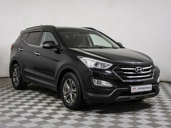 2014 Hyundai Santa Fe III, чёрный, 1618000 рублей - вид 2