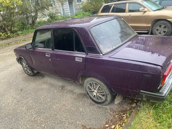 2002 Lada (ВАЗ) 2107, фиолетовый - вид 2