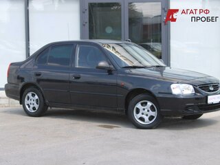 2007 Hyundai Accent ТагАЗ II, чёрный, 453000 рублей, вид 3
