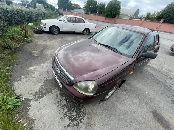 2010 Lada (ВАЗ) Priora I, красный, 170000 рублей